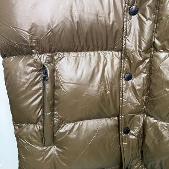 Toboggan Green Hooded Puffer Vest Sz Medium Winter Fall Outdoor Unisex Cabincore - Picture 5 of 16